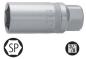 Preview: Steckschlüssel-Zündkerzen-Einsatz 21 mm - 3/8 Zoll, Sechskant, von Heytec