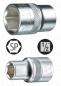 Preview: Steckschlüssel Stecknuss Einsatz 21 mm - 1/2 Zoll - Sechskant, Cr-V verchromt, von Heytec