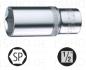 Preview: Steckschlüssel Stecknuss lang 19 mm - 1/2 Zoll - Sechskant, Cr-V verchromt, von Heytec