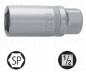 Preview: Steckschlüssel Zündkerzenschlüssel 18 mm 1/2 Zoll - Sechskant, Cr-V verchromt, von Heytec