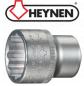 Preview: Steckschlüssel Stecknuss Einsatz 30 mm - 1/2 Zoll - 12-kant, von Heynen, Made in Germany