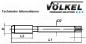 Preview: HSSE Rotring Gewindebohrer M10 x 1,5 - DIN 371, Form A, Völkel 36146 Preview: HSSE Rotring Gewindebohrer M10 x 1,5 - DIN 371, Form A, Völkel 36146