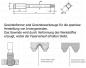 Preview: HSSE TIN Maschinen-Gewindeformer M4 mit Schmiernut - DIN 371, Völkel 35632