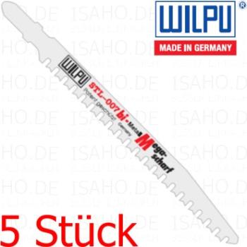 5 St. Stichsägeblatt Metall, Bi-Metall STL007bi - 105mm Schnittlänge, M-Spezialverzahnung