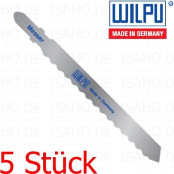 5 Stück Stichsägeblatt Messer RWM 100 - 75mm Schnittlänge, geschliffen