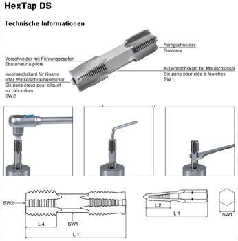 DS HSS Gewindebohrer M18 x 0,75 - metr. ISO-Feingewinde DIN 13, Völkel