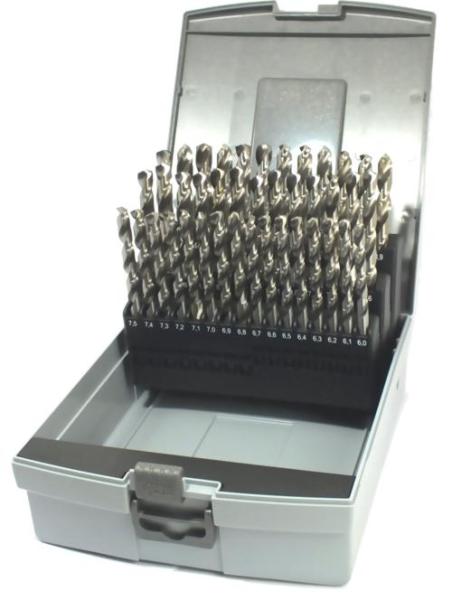 HSS geschliffen Spiralbohrer Satz 41-tlg 6,0-10 mm - blank, mit Kreuzanschliff, in RoseBox