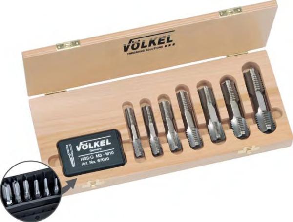 HexTap Satz M3 - M30 Völkel 48603 - 15-teilig, in Holz-Kassette