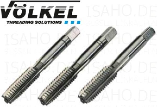 Gewindebohrer 3-tlg. Satz UNC 2" x 4,5 - amerikanisches Gewinde, Völkel 23370