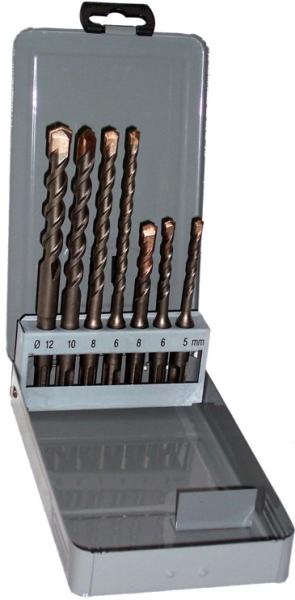 SDS-plus Hammerbohrer-Satz von Heller - Prefix - 7-teilig, PGM-geprüft, in Blechkassette