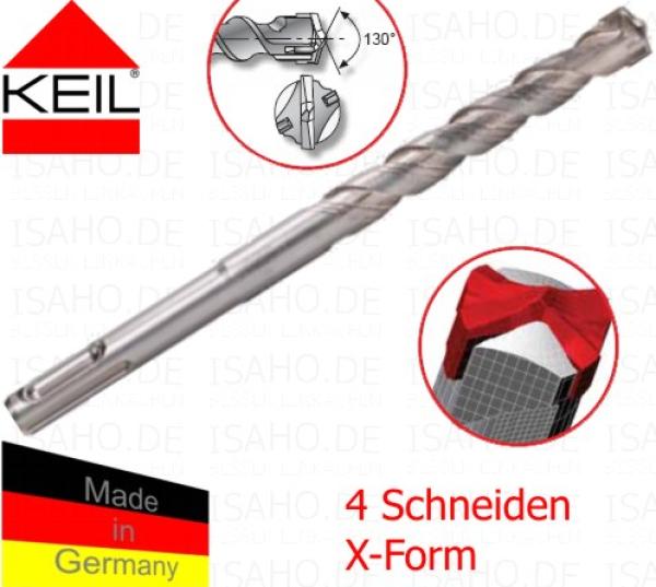 Hammerbohrer Turbohead Xpro Ø 8 x 160 mm - SDS-plus, 4-Schneider mit Zentrierspitze