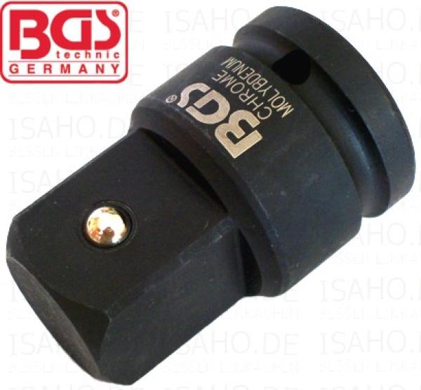 Kraft Impact Adapter 1/2" innen x 3/4" außen - Cr-Mo-Stahl, von BGS