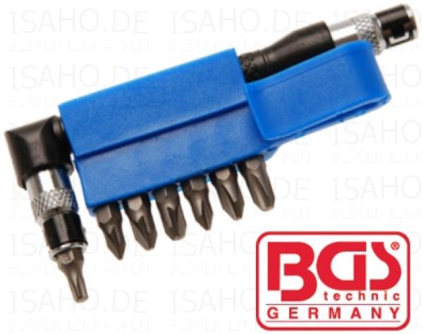 Winkelschrauber mit 7 Doppel-Bits - von BGS Winkelschrauber mit 7 Doppel-Bits - von BGS