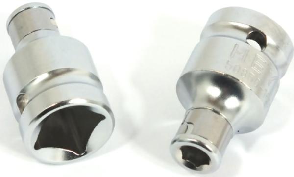Bit Adapter 1/2 Zoll 4-kant auf 6-kant - für 1/4 Zoll Bits, Heytec