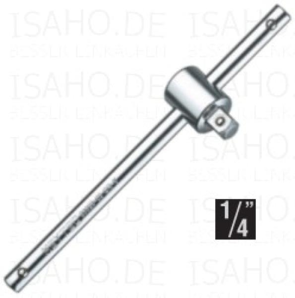 Griff 115mm mit Gleitstück 1/4 Zoll Abtrieb - Cr-V verchromt, von Heytec