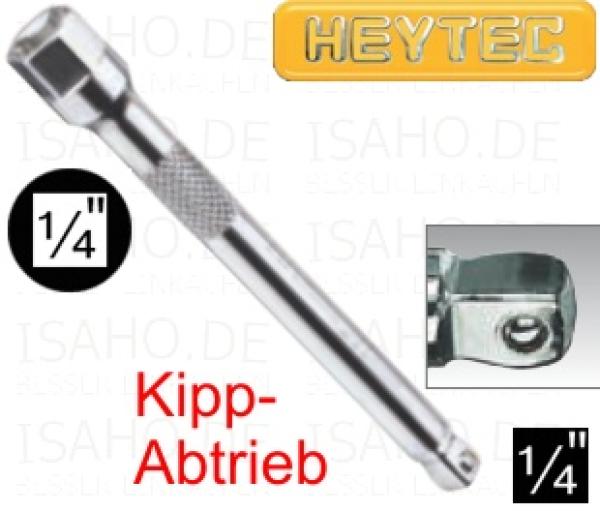 Kipp- Verlängerung 1/4 Zoll 102 mm lang - Cr-V verchromt, von Heytec