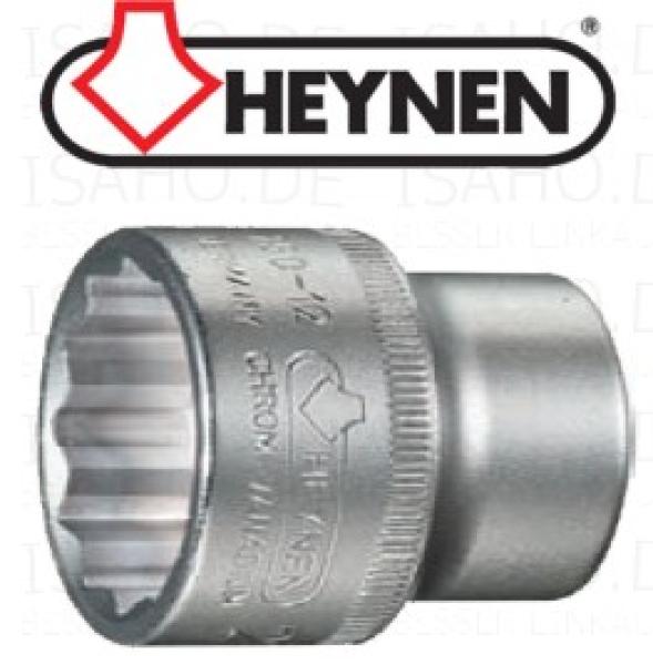 Steckschlüssel Stecknuss Einsatz 30 mm - 1/2 Zoll - 12-kant, von Heynen, Made in Germany