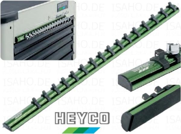 Heyco Profi Alu- Klemmleiste 1/4 Zoll - 13 Steckplätze, magnetisch