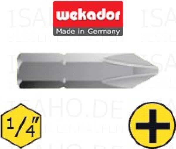 Bit PH 1 - 25mm lang - Master Bit von Wekador, Made in Germany