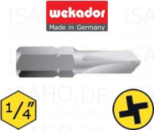 TORQ-SET Bit Größe 1/4 Zoll - 25mm lang - Wekador Master-Bit, Made in Germany