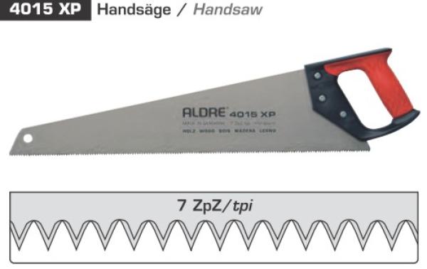 Handsäge 4015XP 500 mm - 7 Zähne pro Zoll, Aldre