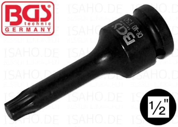 Kraft Bit-Einsatz TX 25 auf 1/2 Zoll - 78mm lang, Cr-Mo Stahl, BGS