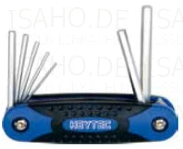 Heytec Winkelschraubendreher-Satz - im Klapphalter, 7-teilig, 1,5 - 6 mm