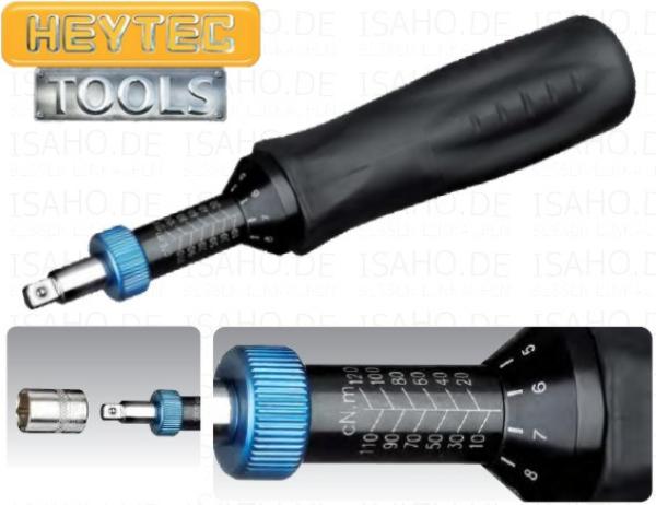 Drehmoment- Schraubendreher 10 - 120 cNm - 1/4 Zoll-Abtrieb, von Heytec Drehmoment- Schraubendreher 10 - 120 cNm - 1/4 Zoll-Abtrieb, von Heytec