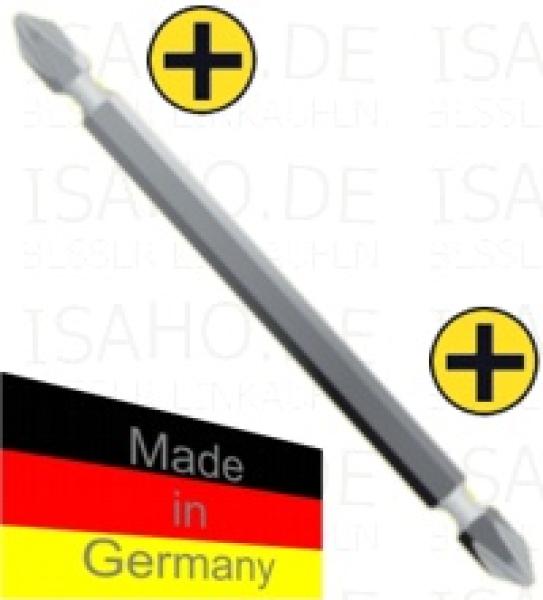 Doppel-Bit PH 2 / PH 2 100mm lang von Wekador - Master-Bit Qualität, Made in Germany