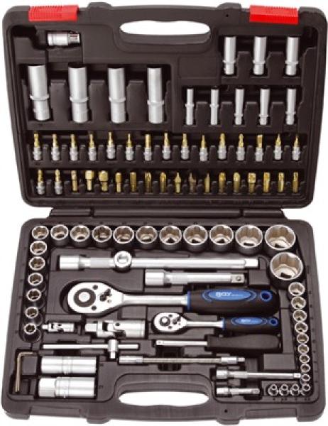 Steckschlüsselsatz 1/4 und 1/2 Zoll, 94-teilig - SuperLock-Profil, BGS 2293 Steckschlüsselsatz 1/4 und 1/2 Zoll, 94-teilig - SuperLock-Profil, BGS 2293