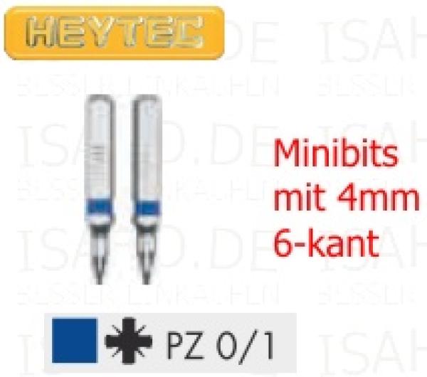 Feinmechaniker Minibit- Satz PZ - 4mm Antrieb, 2-teilig, von Heytec