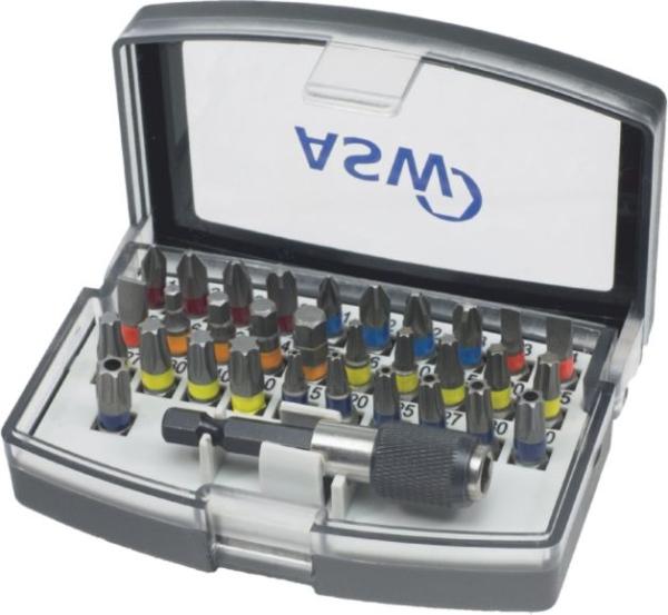 ASW Bitbox 32-teilig mit Magnethalter - mit Farbcodierung ASW Bitbox 32-teilig mit Magnethalter - mit Farbcodierung