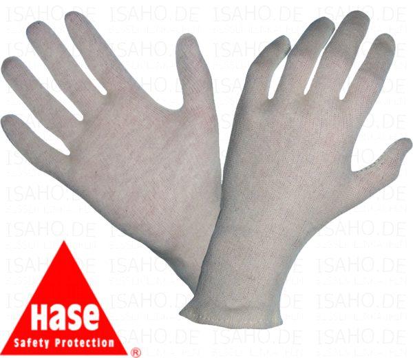 12 Paar Arbeitshandschuhe GENT Gr. 8 - BW-Trikot rohweiß, EN 420, Hase