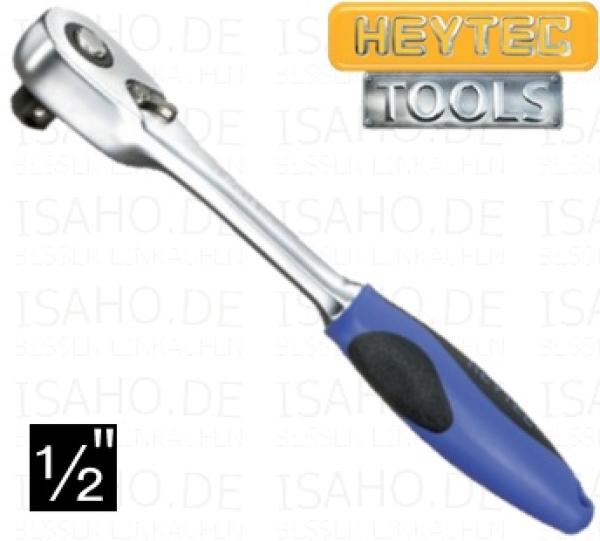 Knarre Ratsche umschaltbar 1/2 Zoll - Chrom-Vanadium verchromt, von Heytec
