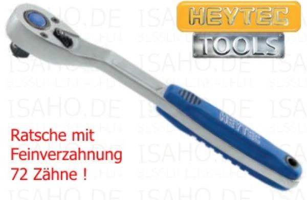 Hebelumschaltknarre Ratsche 1/2 Zoll - feinverzahnt, von Heytec, 1680