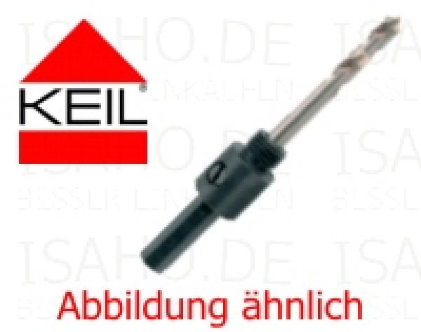 Aufnahme für Lochsägen bis 30mm, SDS plus Schaft - mit HSS Zentrierbohrer, von Keil