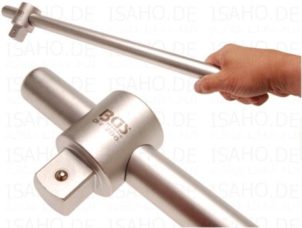 Griff 560mm mit Gleitstück 1 Zoll Abtrieb - matt verchromt, BGS