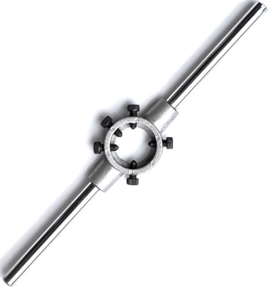 Schneideisenhalter 20 x 7 mm z.B. für M4 - M6 - DIN 225, aus Metall, mit Spannschrauben