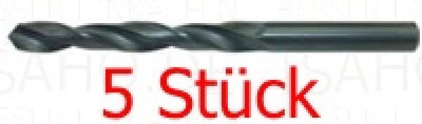 5 Stück Ø 11,0 mm HSS Spiralbohrer - rollgewalzt, DIN 338, 142mm lang