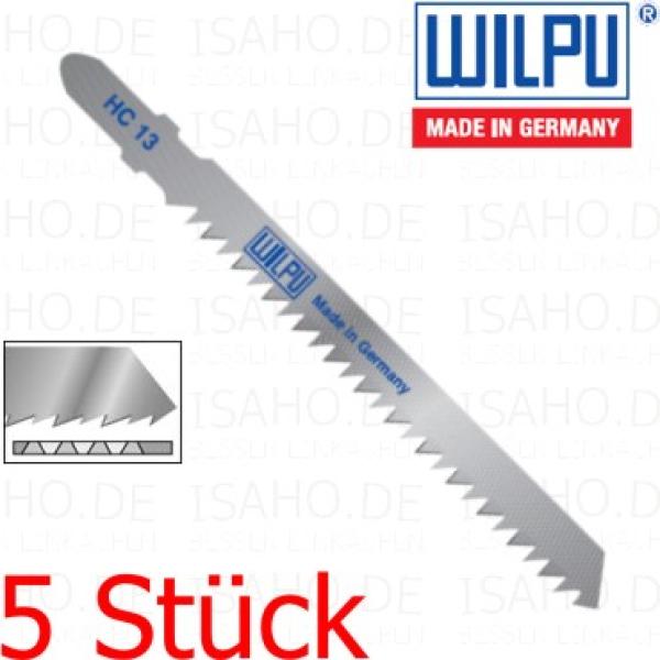 5 Stück Stichsägeblatt Holz HC13 - 75mm Schnittlänge, 3mm Zahnteilung