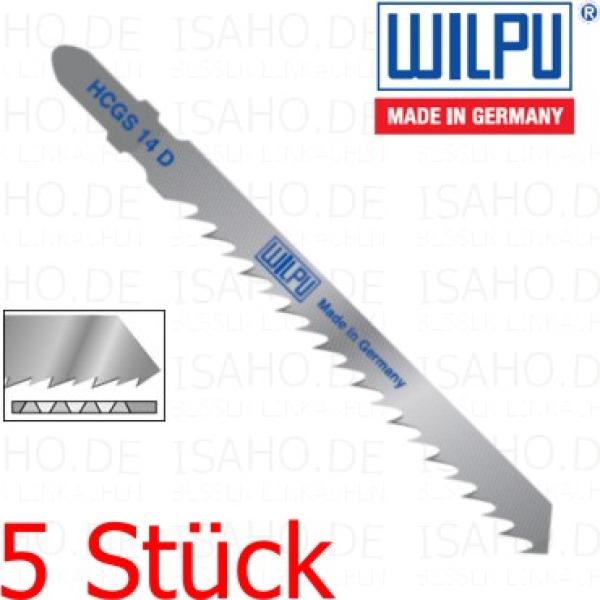 5 Stück Stichsägeblatt Holz HCGS14D - 75mm Schnittlänge, 4mm Zahnteilung