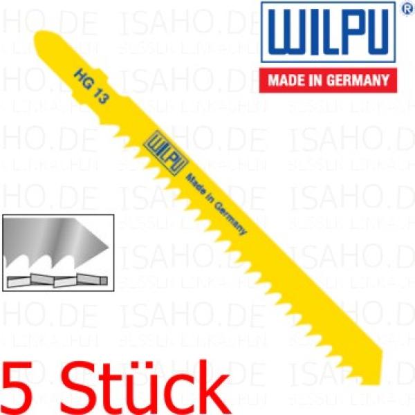 5 Stück Stichsägeblatt Holz HG13 - 75mm Schnittlänge, 3mm Zahnteilung