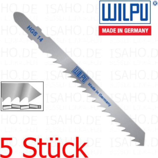 5 Stück Stichsägeblatt Holz HGS14 - 75mm Schnittlänge, 4mm Zahnteilung