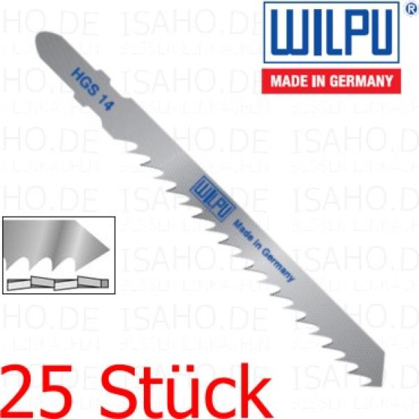 25 Stück Stichsägeblatt Holz HGS14 - 75mm Schnittlänge, 4mm Zahnteilung