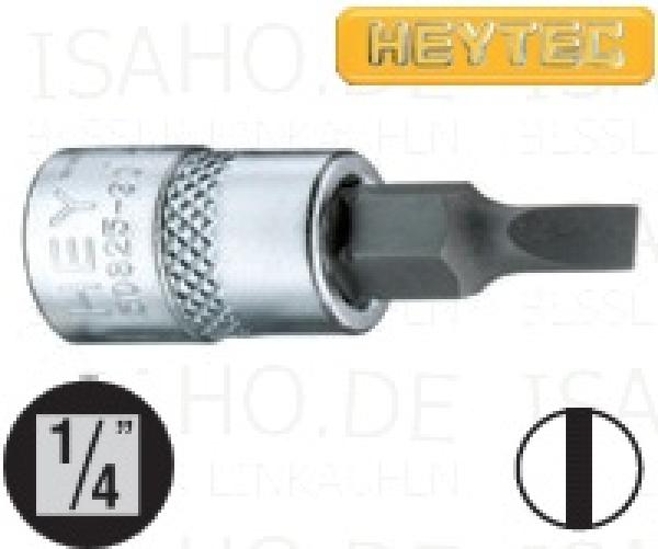 5,5mm Schlitz- Schraubendreher Einsatz 1/4 Zoll - 36mm Gesamtlänge, von Heytec