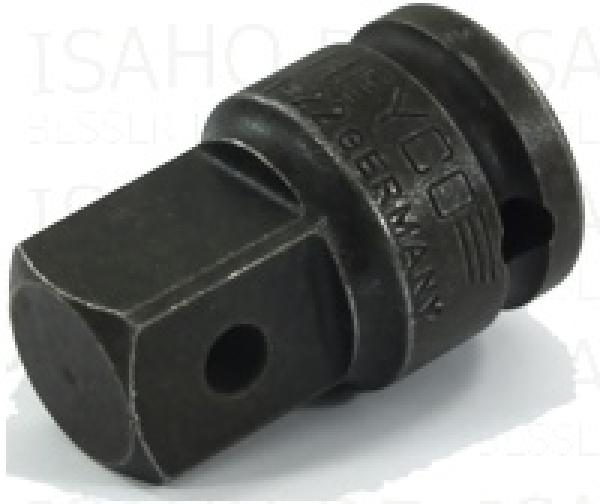 Heyco Kraft- Adapter 3/4" innen x 1" außen - mit Bohrung an- und abtriebsseitig