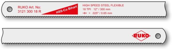 Metallsägeblatt HSS-Co Bihart 300 mm mittel - 24 Zähne pro Zoll, Ruko