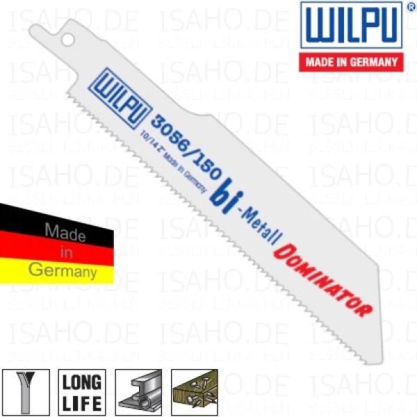 Säbelsägeblatt Bi-Metall 3056 300 mm, Metall - Abmessung 300x25x0,9 mm, 12 tpi, Wilpu