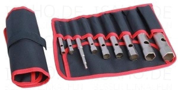 Rohrsteckschlüssel Satz 6-17 mm 7-tlg. - in Rolltasche, Böcker, Made in Germany