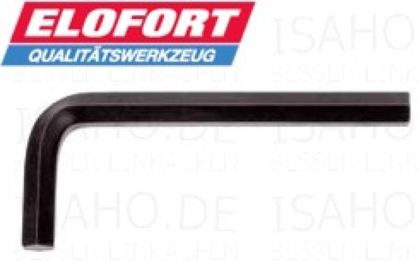 Sechskant Winkelschraubendreher 6 mm - Spezialstahl, DIN 911/ISO 2936, Elofort